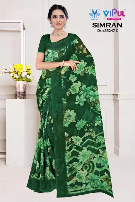 Simran 35247 A To D By Vipul Geogette Daily Wear Saree Exporters In India